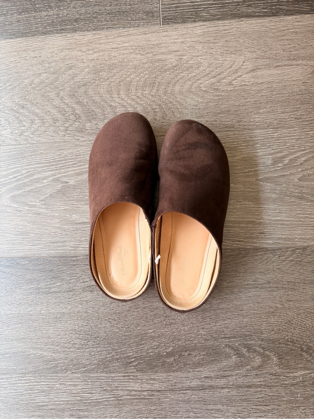 Universal Thread Brown Suede Slip-On Mules